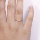 Minimal Chevron Pave Ring