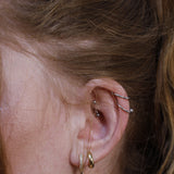 Hanging Bezel Earring