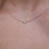 Mini Solitaire Choker Necklace