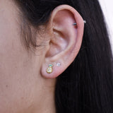 Luxe Pineapple Stud Earrings