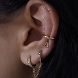 Classic Open Heart Stud Earrings