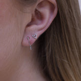 Classic Open Heart Stud Earrings