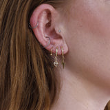 Hanging Lightening Bolt Earrings