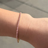 Pink Classy Tennis Bracelet