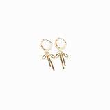 Bezel Bow Earrings