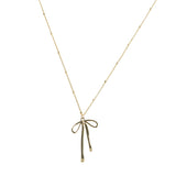 Golden Bow Necklace