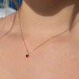 Birthstone Heart Necklace