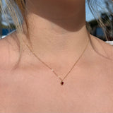 Birthstone Heart Necklace