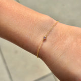 Birthstone Heart Bracelet