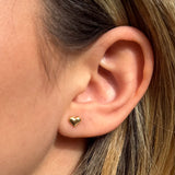Puffy Heart Studs