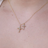 Double Cross Necklace