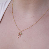 Bezel Bow Necklace