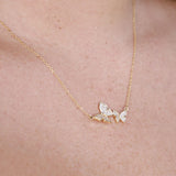 Double Butterfly Necklace