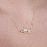 Double Butterfly Necklace