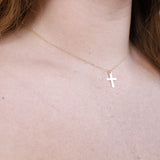 Flat Cross Necklace