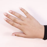 Pearl White CZ Stacker Ring