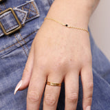 Black Bezel Bracelet