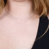 Dainty Paper Clip Necklace