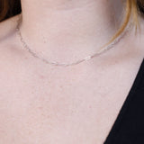 Dainty Paper Clip Necklace