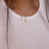 Double Cross Necklace