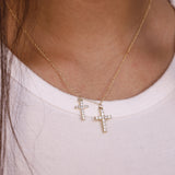 Double Cross Necklace