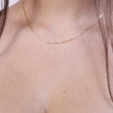 Dainty Paper Clip Necklace