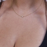 Mini Solitaire Choker Necklace