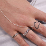 Open Heart Band Ring