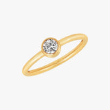 Minimal Solitaire Ring Gold