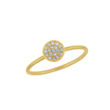 Mini Pave Disc Ring