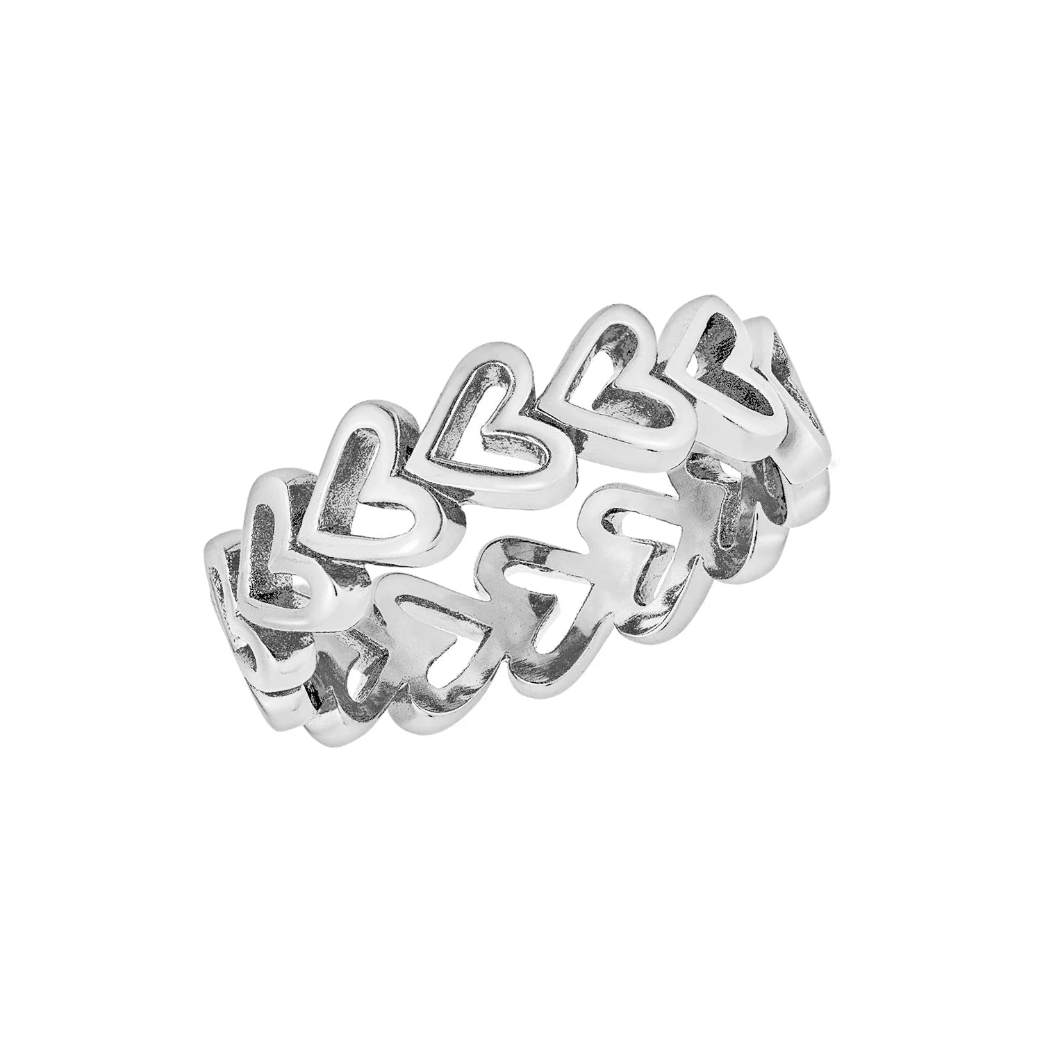 Open Heart Band Ring