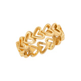 Open Heart Band Ring